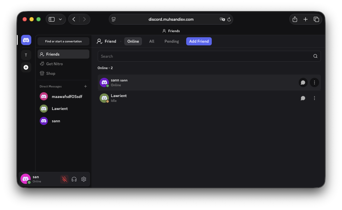 Discord Clone Preview